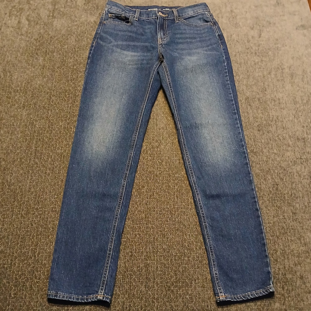 Old Navy Mid-Rise Wow Boyfriend Jeans Size 2 Medium Wash Denim Stretch